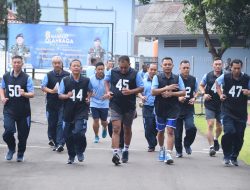 12 Personel Koharmatau Laksanakan Samapta Kenaikan pangkat