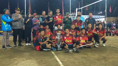 Danramil Dan Kapolsek Kismantoro Pantau Langsung Final Turnamen Voly Siti Jenar Cup