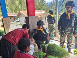 Pos Beoga – Ngadubako Satgas Mobile Raider 300 dengan Borong Panen ke Pasar Beoga Distrik Beoga Kab. Puncak