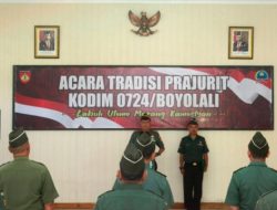 Dandim Boyolali Pimpin Wisuda Anggota yang Memasuki Masa Purna Tugas