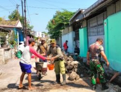 Babinsa Danukusuman Ajak Warga Lanjutkan Kerja Bakti