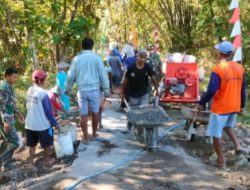 Betonisasi Jalan Swadaya, Bukti Kekompakan Babinsa dengan Masyarakat