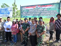 Atasi Kekeringan Kodim 0726/Sukoharjo buat Sumur Bor untuk warga petani bekerjasama dengan PT. Dua Naga