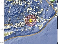 GEMPA BUMI TEKTONIK M5,0 DI LAUT BANDA, MALUKU, TIDAK BERPOTENSI TSUNAMI