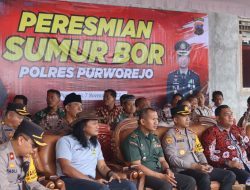 Polres Purworejo Bantu Sumur Bor di Desa Malangrejo Kecamatan Banyuurip Purworejo