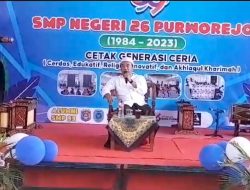 Cetak Generasi Ceria Cerdas Edukasi Religius Inovatif dan Akhlaqul Kharimah di Ulang Tahun ke-39 SMP Negeri 26 Purworejo