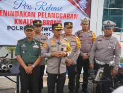 Polres Purworejo Hancurkan 2.264 Knalpot Brong