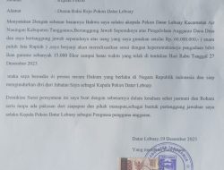 Diduga Suhartono Ingkari Surat Pernyataan Pengembalian Dana Desa Tahun 2023, yang Terpakai Untuk Kepentingan Diri Sendiri Sebesar 60 Juta Rupiah