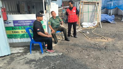 Pastinkan Wilayah Tetap Aman, Bati Wanwil & Babinsa Bersama Ketua FKPM Sambangi Proyek Hotel Mokxi