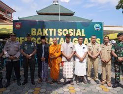 TNI Di Boyolali Selenggarakan Baksos Pengobatan Gratis dan Pembagian Sembako