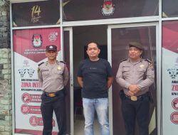 Personil Polres Labuhanbatu Melaksanakan Pengamanan di kantor KPU Kab. Labuhanbatu dan Labuhanbatu Utara