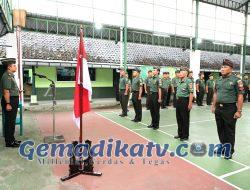 Kodim 0726/Sukoharjo Gelar Upacara Corps Raport Kenaikan Pangkat Periode 1 April 2024