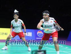 Apriyani/Fadia Kalah Tipis usai Dibantai Juara All England: Hasil Uber Cup 2024