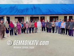 Rapat Kerja Bulanan Bidang Pendidikan Nduma Kertibe di Kecamatan Tinada Pakpak Bharat.