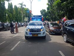 Beri Rasa Aman Dan Lancar, Satlantas Polres Bone Kawal Calon Jemaah Haji