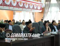 DPRD Pakpak Bharat Gelar Rapat Paripurna Penyampaian Rekomendasi LKPJ Bupati 2023