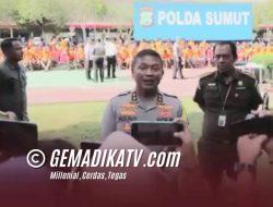 Polda Sumut Bersama Jajaran Menoreh Prestasi Gemilang Menindak Kejahatan Narkotika Dengan Strategi SMART Tekan Kejahatan Sebesar 9,5 %