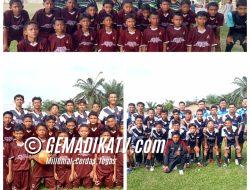 SSB Turangga Ceta Gelar Pertandingan Ujicoba Melawan SSB Mandiri di Lapangan Sepak Bola PSDK Desa Kolam