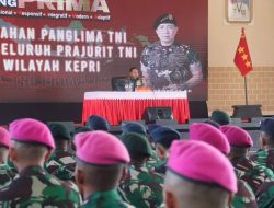 Panglima TNI Melakukan Kunker dan Berikan Pengarahan Kepada Seluruh Prajurit TNI Se – Kepri di Yonif 10 Marinir