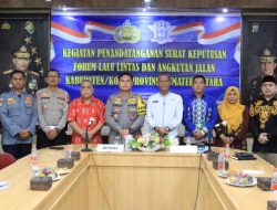 Polres Labuhanbatu Mengikuti Zoom Meeting Penandatanganan Surat Keputusan Forum Lalu Lintas dan Angkutan Jalan Kab/Kota Jajaran Polda Sumut