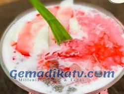 Resep Puding Kopyor Delima: Kudapan Segar dan Cantik untuk Pelepas Dahaga