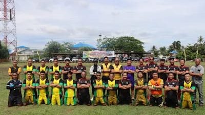 Satres Narkoba Polresta Deli Serdang Menangkan Pertandingan Sepak Bola Mini Soccer Dalam Rangka HUT Bhayangkara Ke-78