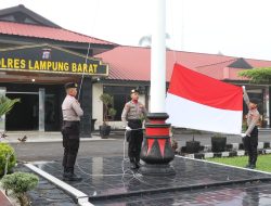 Upacara Peringatan Hari Lahir Pancasila Di Polres Lampung Barat Berlangsung Khidmat