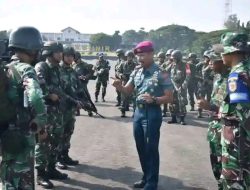 Jelang Berangkat ke Medan Latihan Prajurit Balasanggha Dhanurgraha Terima Arahan Danmenart 2 Marinir