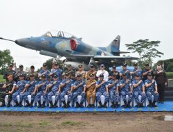 Danrem 043/Gatam Sambut Kedatangan KASAU Marsekal TNI M. Tonny Harjono, S.E., M.M., Di Lanud Pangeran M. Bun Yamin