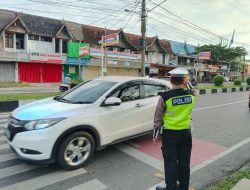 Pelihara Terus Kamtibmas, Satsamapta Polresta Palangka Raya Sambangi Kantor PLN