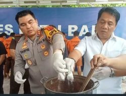 Polres Batu Bara Musnakan Barang Bukti Sabu dan Narkoba Selama Mei dan Juni 2024