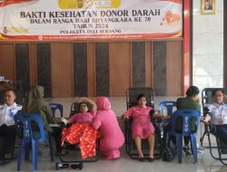 Sambut Hari Bhayangkara ke 78, Polresta Deli Serdang Adakan Bakti Kesehatan Donor Darah