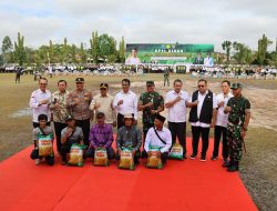 Dukung Pengembangan Pertanian, Wakapolda Kalteng Hadiri Apel Siaga Alsintan Oleh Mentan RI di Makorem 102 Panju Panjung