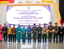 Hadiri Sertijab Pj. Gubernur Lampung Danrem 043/Gatam “Siap Dukung Dan Berkolaborasi Pengamanan Pilkada”