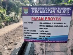 Dugaan Asal jadi Proyek SPAL yang dikerjakan oleh CV, SHONY KARYA di Sukatani Rajeg tidak sesuai SOP