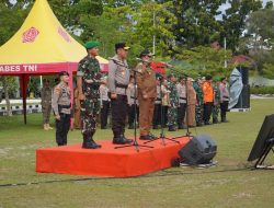 Apel Gelar Persiapan Kunjungan Kerja Presiden Republik Indonesia Di Kalteng