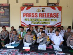 Polres Mesuji Gelar Press Release Ops Sikat Krakatau 2024